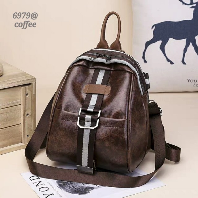 PU LEATHER BACKPACK WOMEN IMPORTY 6979