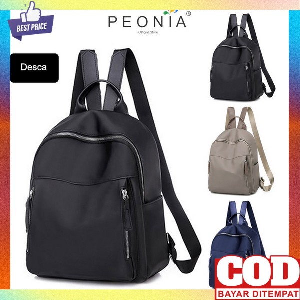 Tas Ransel Backpack Gendong Punggung Fashion Anak Sekolah Wanita Remaja Dewasa Bahan  Kekinian Moder
