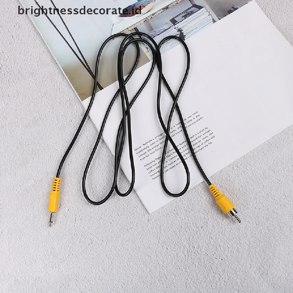 [birth] 3.5mm 1/8&quot; mono male plug to single rca male audio video cable adapter cord 1.5M [ID]