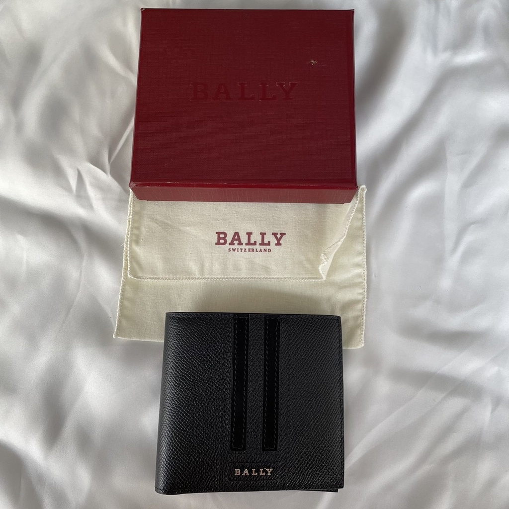 WALLET Dompet PRIA Bally Wallet Bifold Men Wallet Black