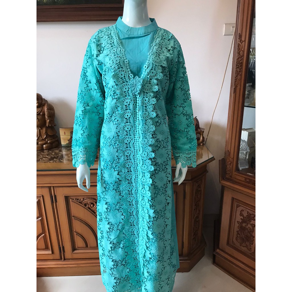 Gamis alexuez full brukat 0494 /gamis brukat premium full brukat tebal depan gamis premium