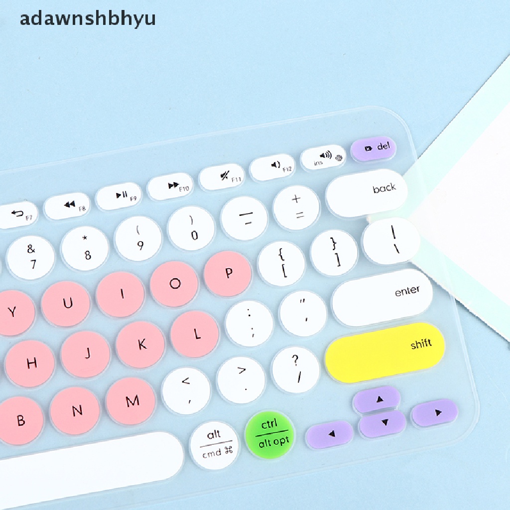 Adawnshbhyu Film Silikon TPU Pelindung Skin Case Keyboard Cover Untuk Logitech K380