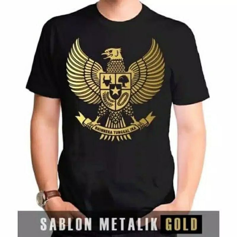 KAOS INDONESIA GARUDA EMAS BHINEKA TUNGGAL IKA