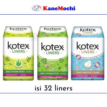 Kotex Liners isi 32 Pantyliner Scented Longer and Wider