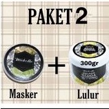 paket lulur masker mabello .Free tali masker hijab