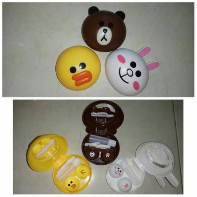 

Kotak Softlens Case Character LINE