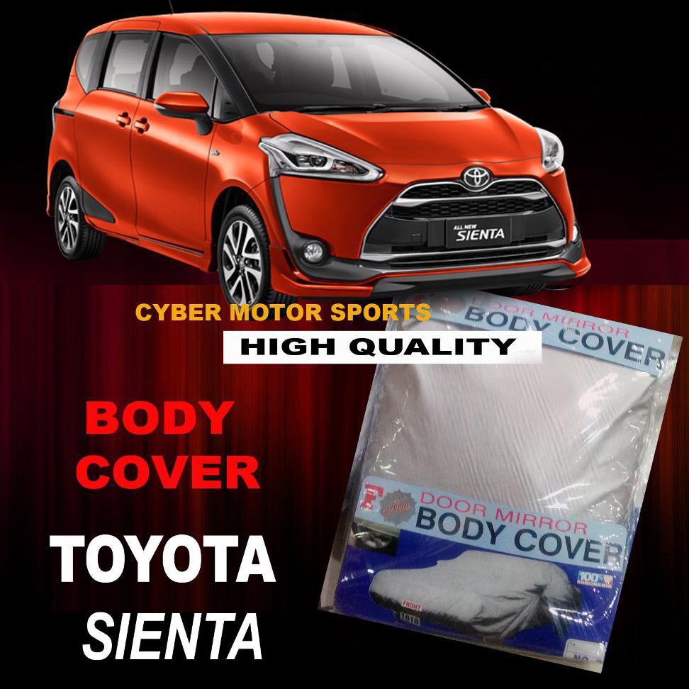E0919 Body Cover Toyota Sienta. Sarung Mobil Sienta. Selimut Mobil Toyota Sienta. Cover Body Sienta