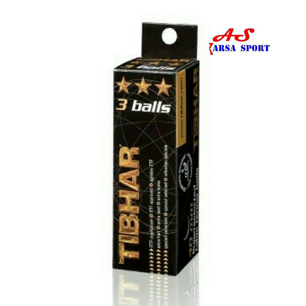 Bola Pingpong Tibhar Bintang 3 Bola Tenis Meja Orange