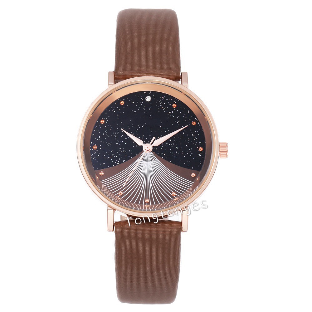 ✅[COD] Berlian imitasi Quartz Watch x Mode Belt Perhiasan Starry Virgin Table Jam Tangan Wanita J66