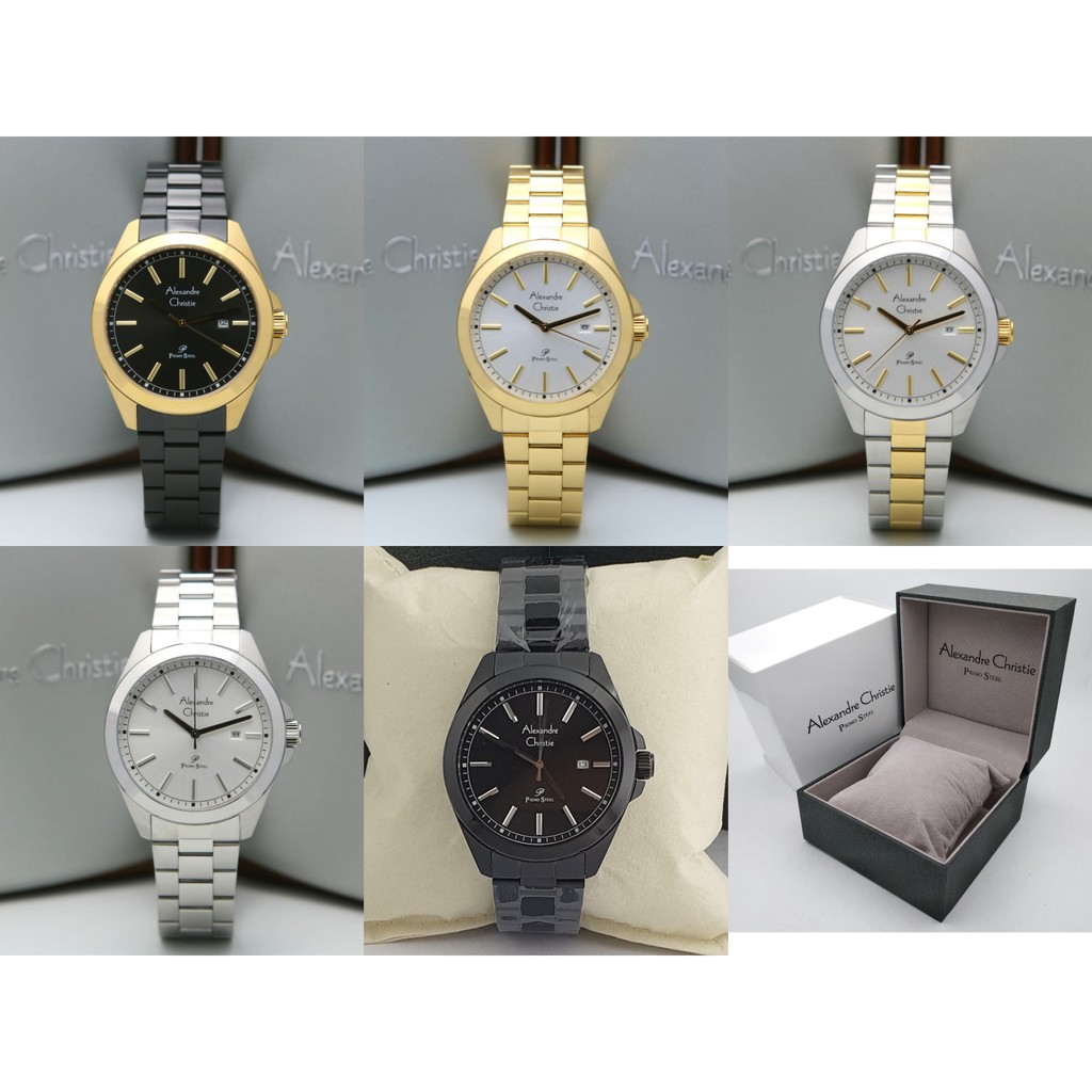 Alexandre Christie AC 1015 MD Pria Original & Garansi Resmi 1 Tahun Stainless Steel