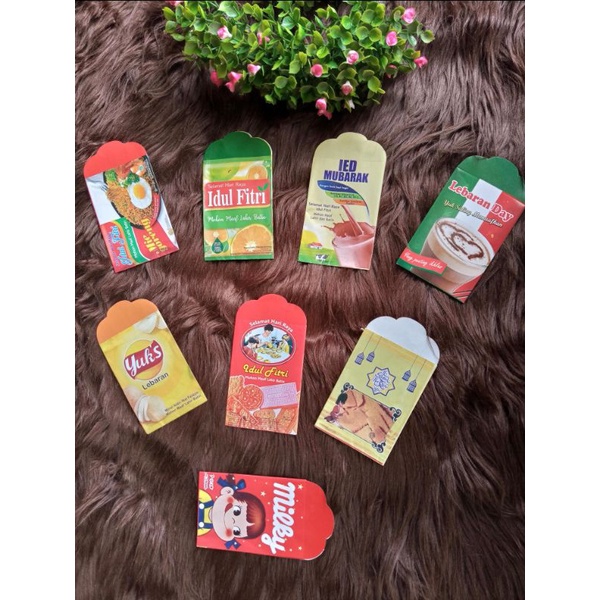 

10 Pcs / AMPLOP LEBARAN MOTIF SNACK KECIL