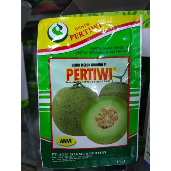 Benih MELON HIBRIDA F1 PERTIWI anvi (anti virus) 15gr