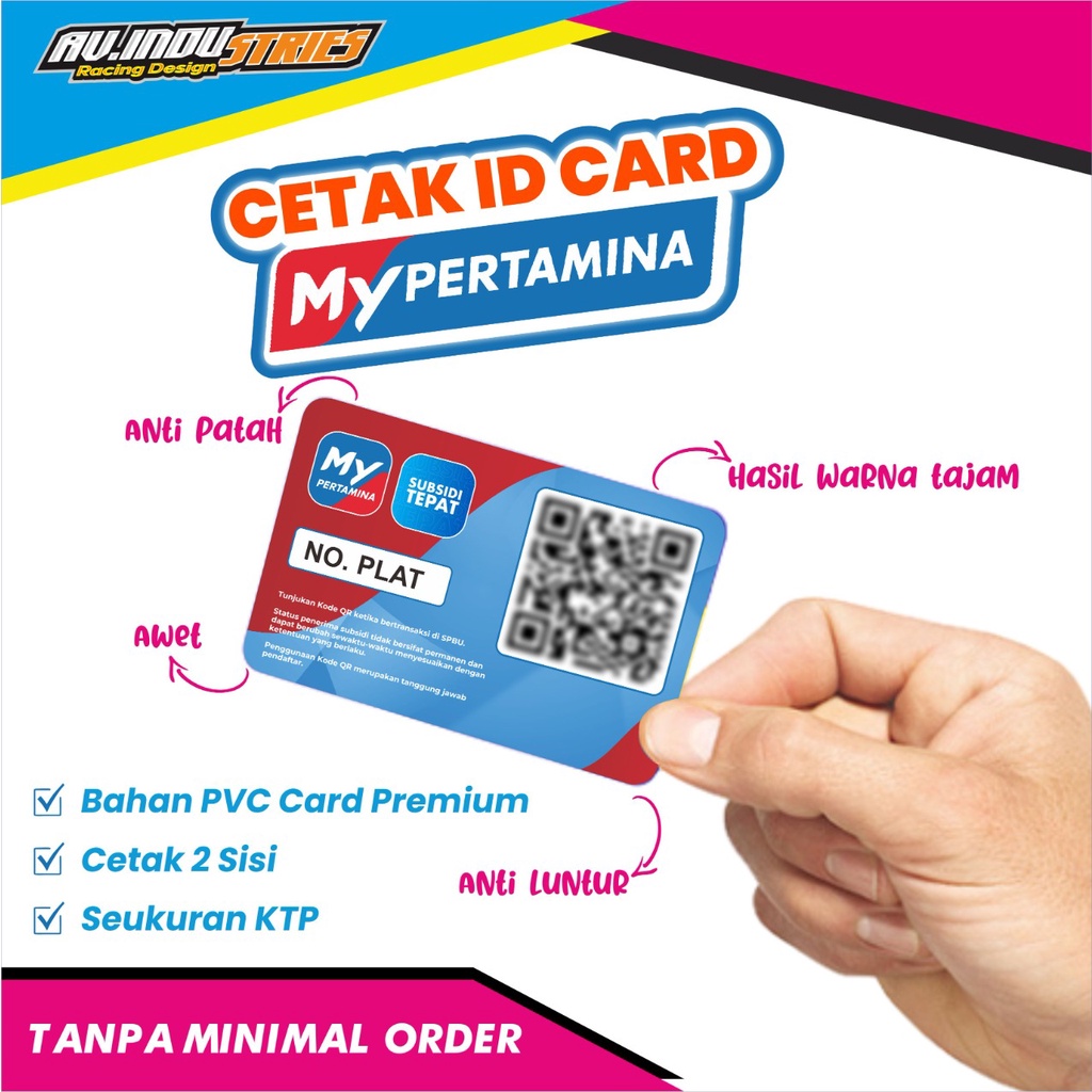 Kartu My Pertamina/Cetak Kartu PVC Bahan Premium/Cetak Kartu/Cetak Kartu PCV/Kartu PVC/ID Card