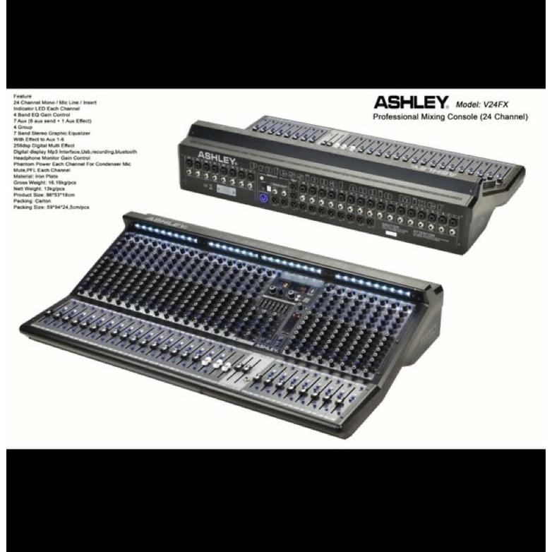 MIXER ASHLEY V24FX 24Channel ORIGINAL ASHLEY