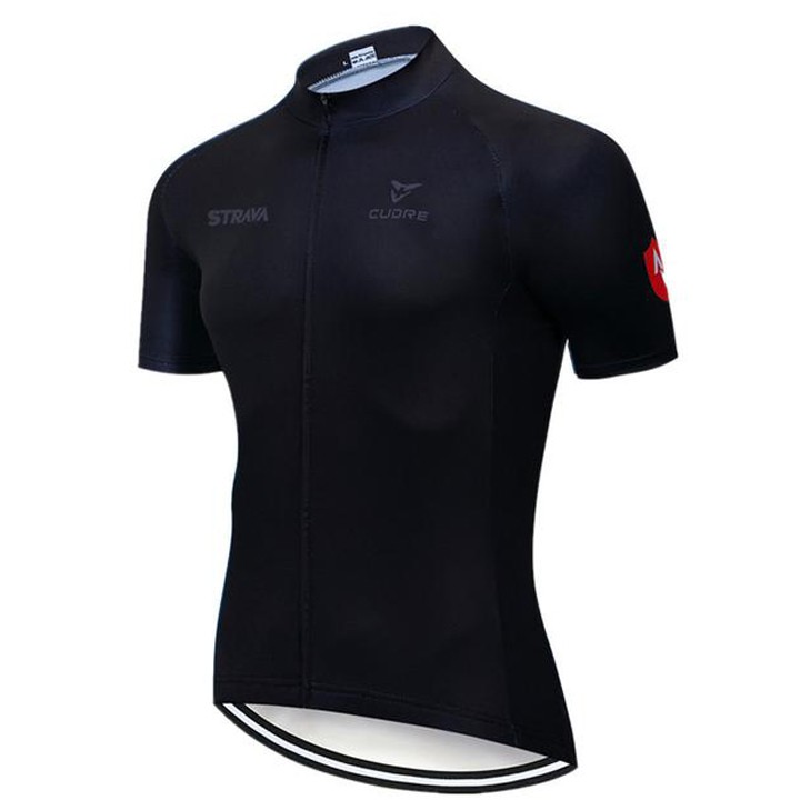 Jersey Sepeda Roadbike Strava BLACK Cycling RB Lengan Pendek Gowes PRIA WANITA