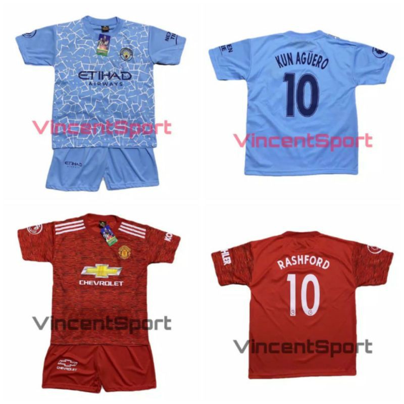 SETELAN JERSEY ANAK USIA 1-13 THN BEST SELLER/BAJU BOLA ANAK/SERAGAM BOLA MURAH