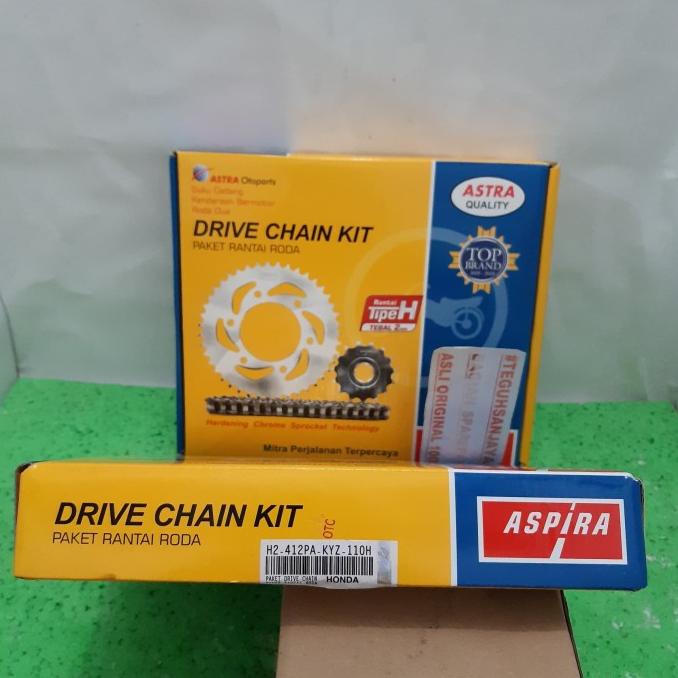 Gir Set / Gear Set Supra X 125 Helm In / Fi Injection Original ASPIRA