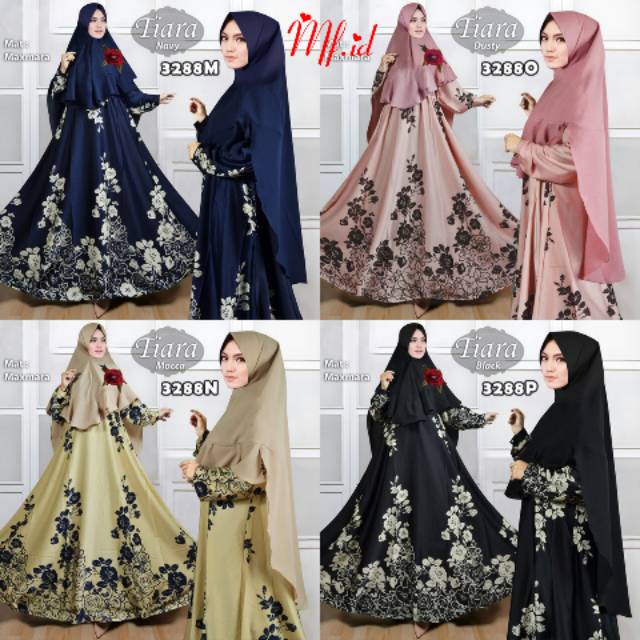 TIARA SYARI/BAJU BUTIK/BAJU MUSLIM SYAR'I JUMBO CANTIK /MAXI TRENDY BIG SIZEo