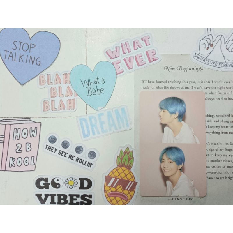 OFFICIAL PHOTOCARD BTS V TAEHYUNG JIN MOTS PERSONA 1