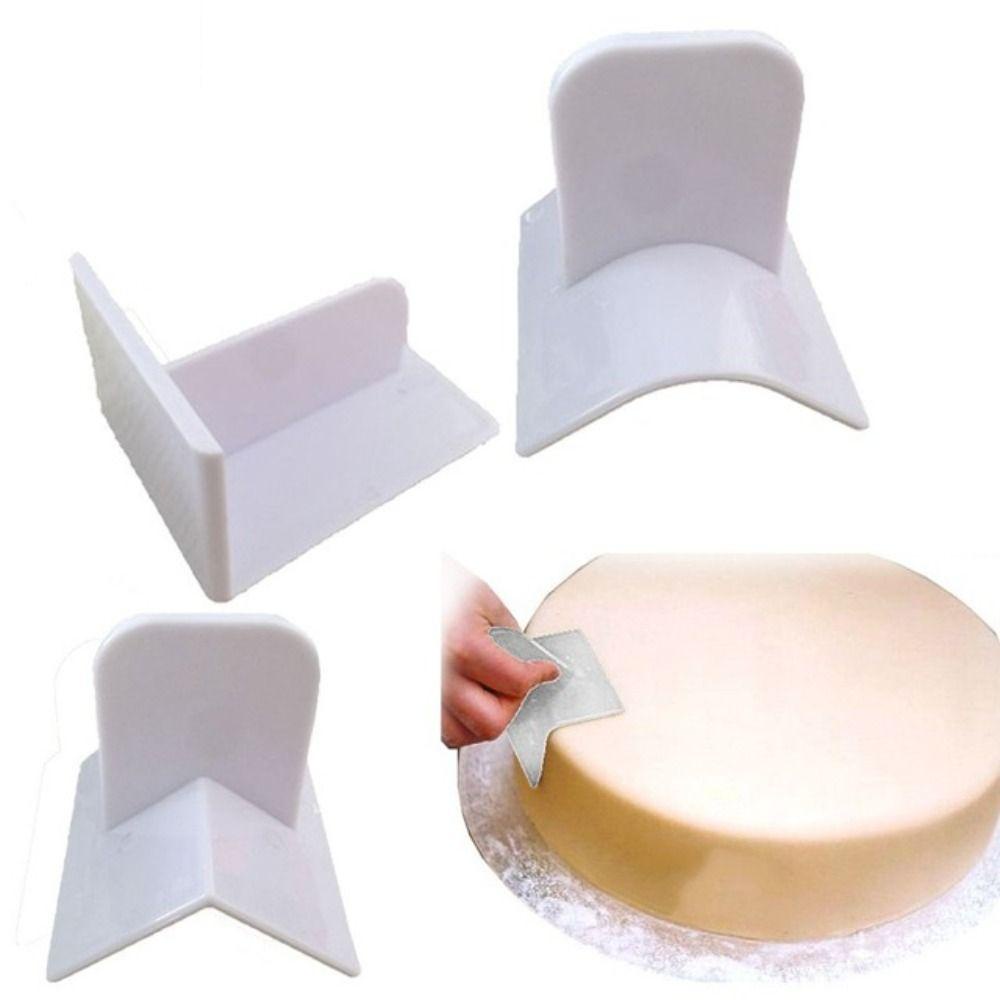 [Elegan] Polisher Cream Home Fondant Frosting Sugarcraft Scraper Icing Plastik