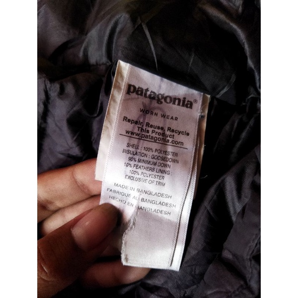 jaket patagonia bulu angsa (bulang) bekas second original