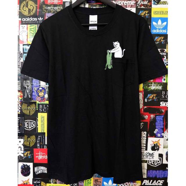 KAOS T-SHIRT RIPNDIP ALIEN FALL BLACK