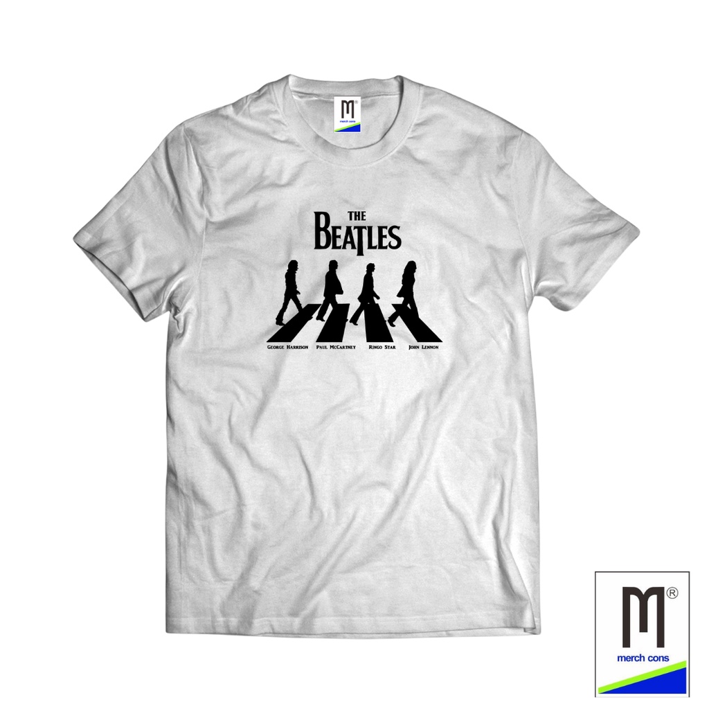 TSHIRT MARCHANDISE BAND THE BEATLES PUTIH