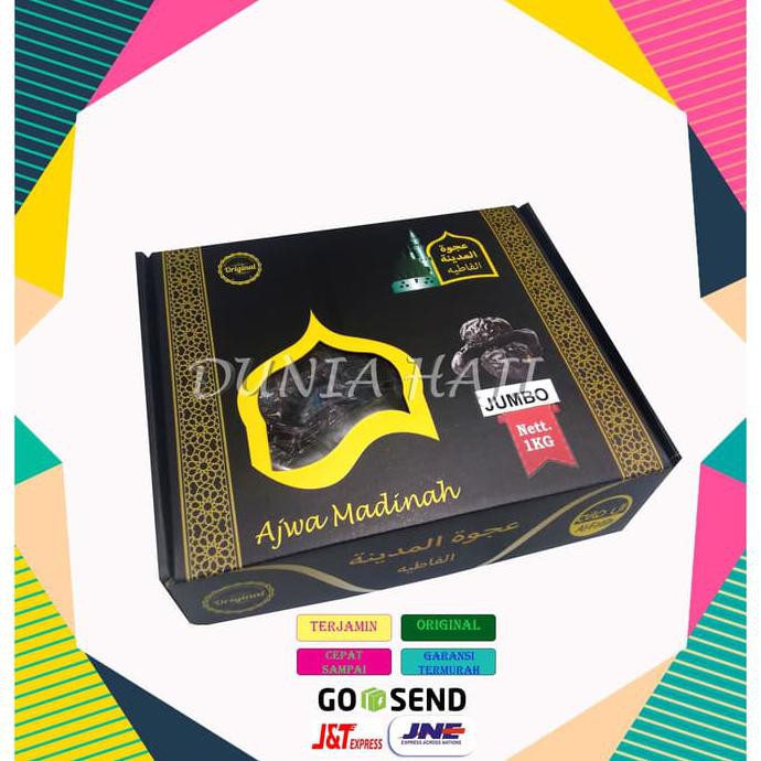 

PROMO MURAH Kurma Ajwa Jumbo Nabi Madinah Premium Super XL Oleh Oleh Haji 1kg Best seller