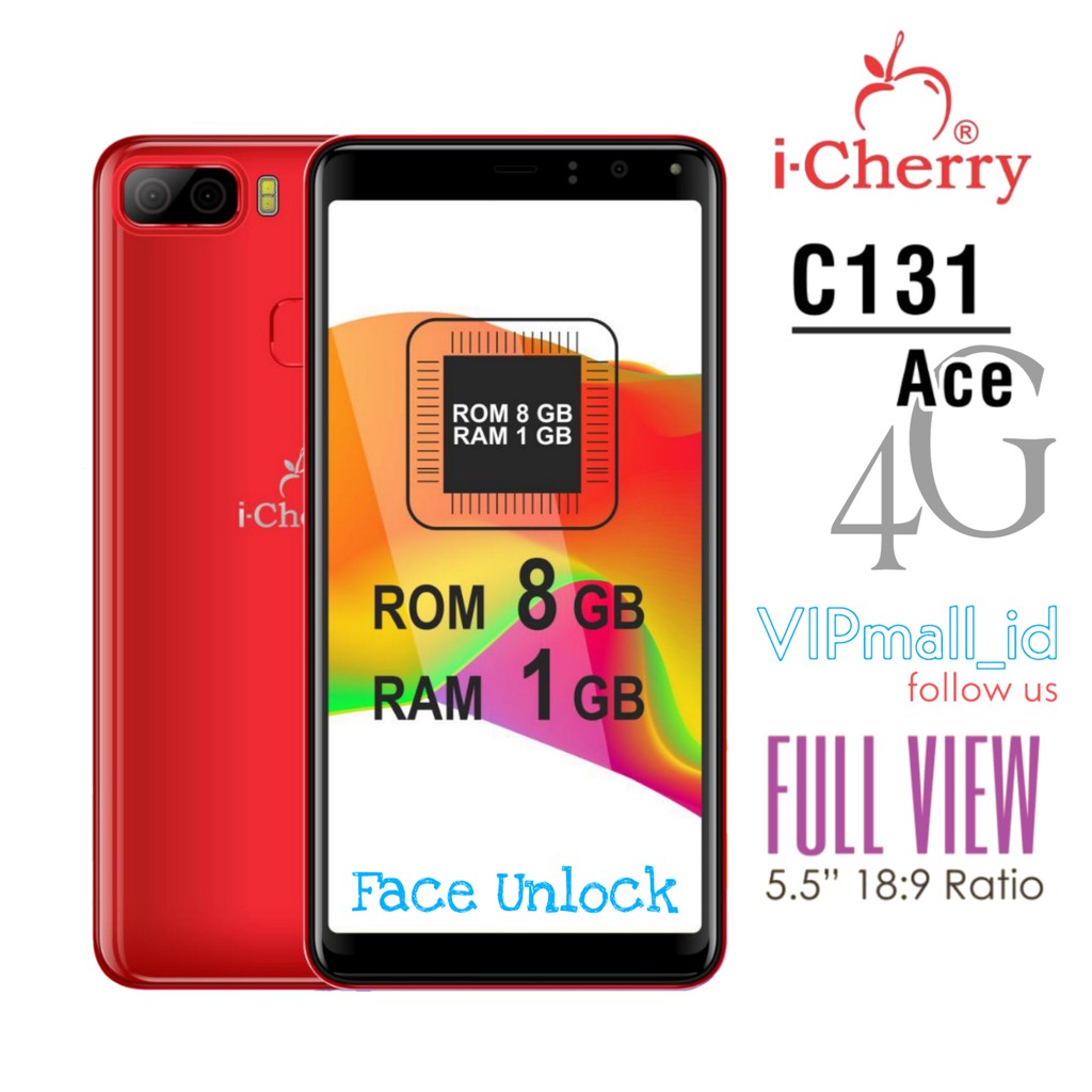 HP iCHERRY C131 ACE 4G - HP ANDROID 4G RAM 1GB/8GB - HP iCHERRY ANDROID - HP ANDROID MURAH