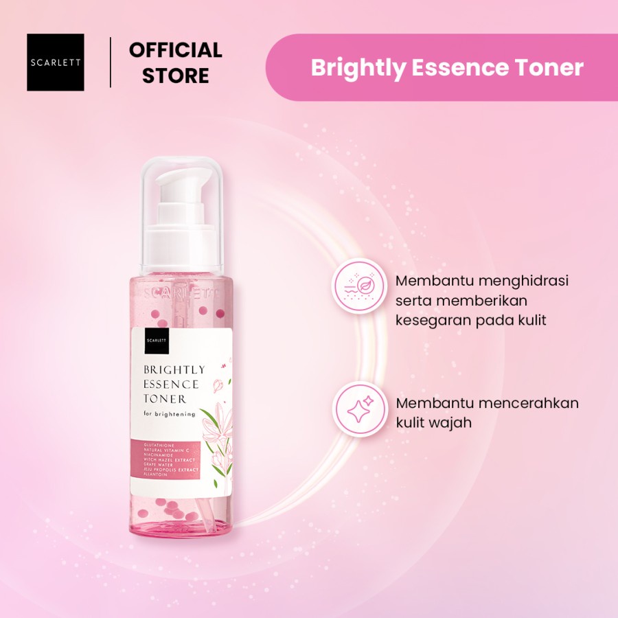 Scarlett Whitening Brightly Essence Toner Wajah Hydrating Brightening