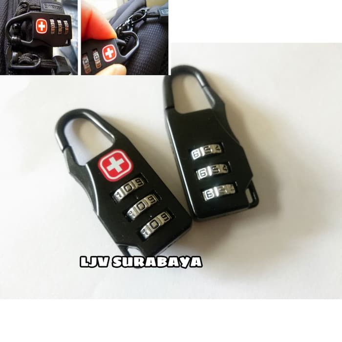 Gembok Kunci Koper padlock Travel Bag swiss gear army keychain Lock