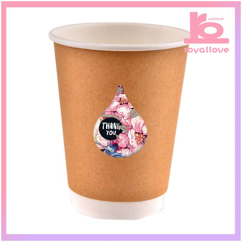 

COD✨500 PCS Warna Printing Self Adhesive Seal Label Sticker Terima Kasih Roll Sticker-love