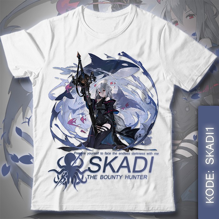 Baju Kaos Game Arknights - Skadi Arknight