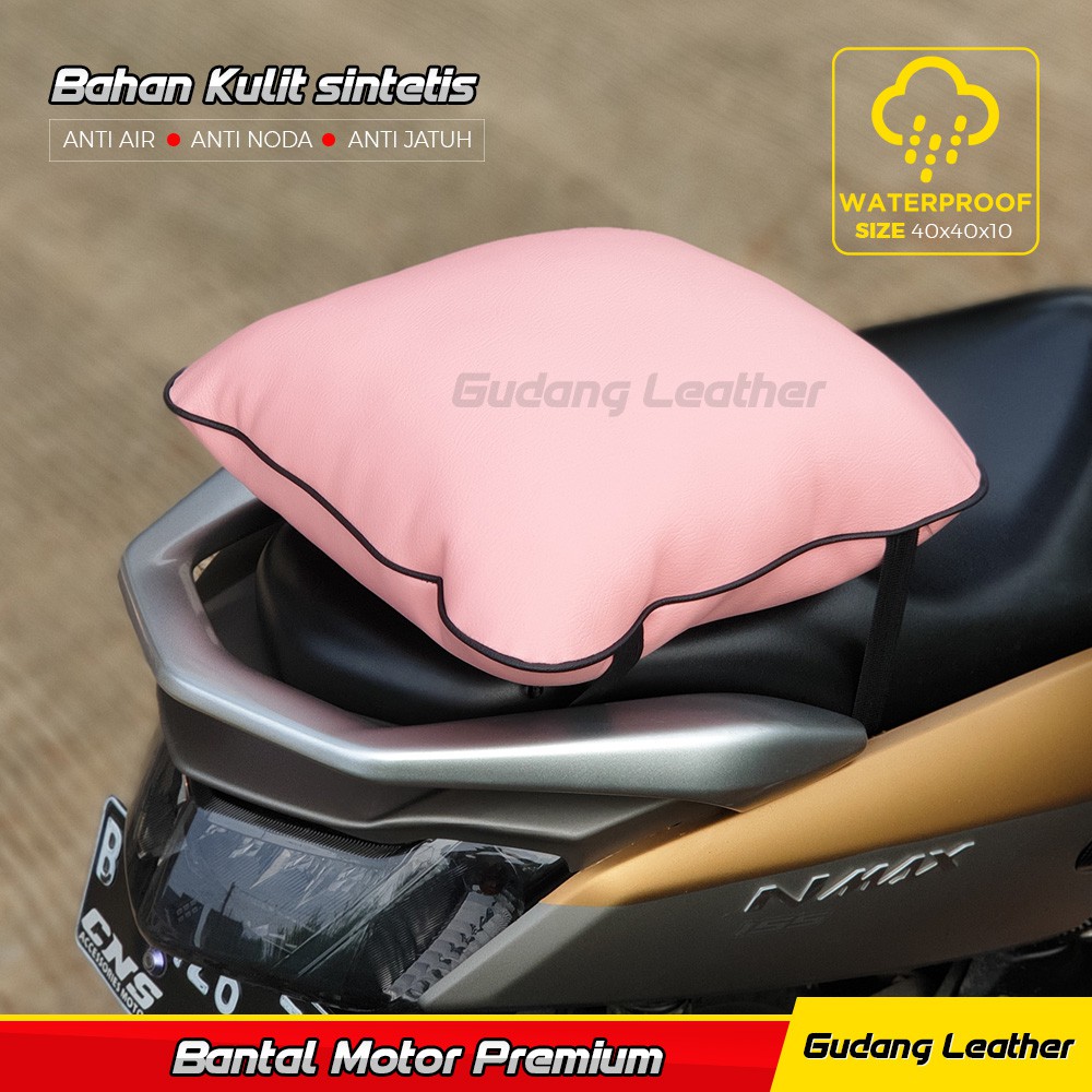 Bantal Motor Anti Air Bahan Kulit Sintetis