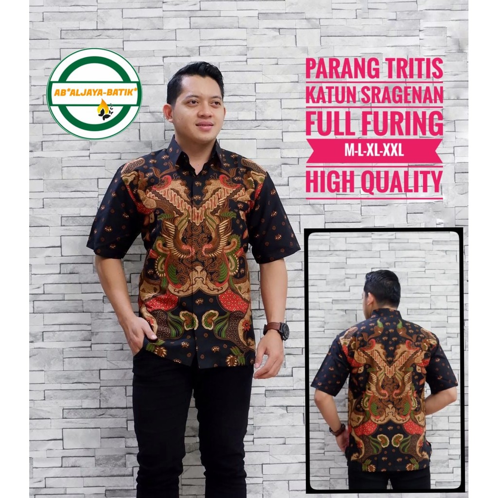 PARANG TRITIS ALJAYA KEMEJA BATIK SOLO PRIA LENGAN PENDEK PANJANG LAPIS FURING ATASAN PREMIUM MODERN KATUN HALUS DEVANDA  DEWANTA ASTAGUNA NATANEGARA PIYAYI EMAS CEMANI MOON HARIMAU SUMATRA MACAN RAFI KAPAL KNDAS BABON ANGKREM ARJUNA KETAMAN ABANG KEMBANG