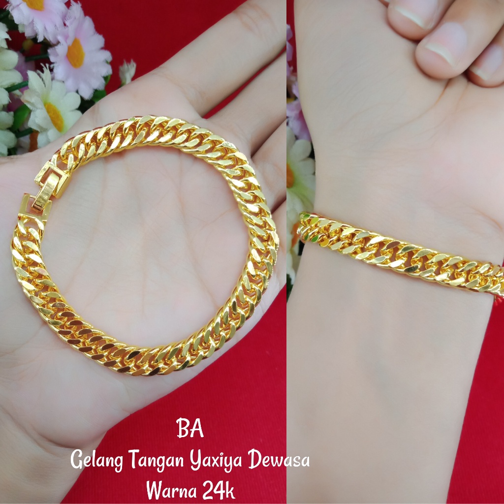 Gelang Rantai Hongkong Mas Muda 24k ( Tidak Menghitam )
