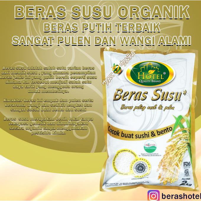 

Ready Stok Beras Susu Organik HOTEL 2kg Terlaris