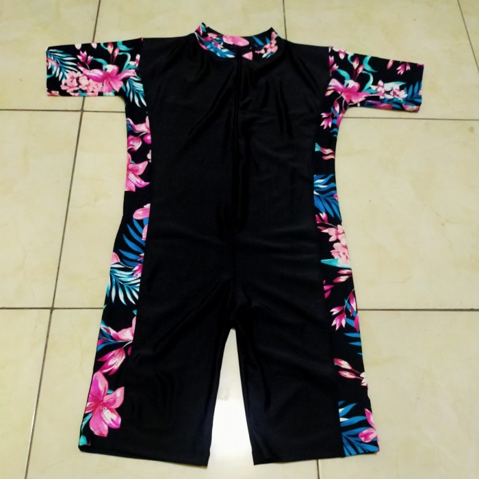Baju Renang Wanita baju renang/swimsuit/diving unisex dewasa motif kombinasi - bunga, M(L8Q3) Baju R