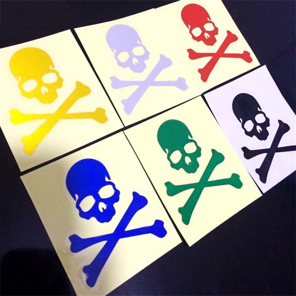 Lanfy Stiker Sepeda Motor Sepeda Part Bersepeda Sticker Skeleton Decals MTB Bike Skull Sticker