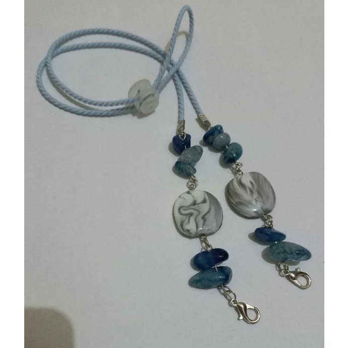 Konektor Tali masker Hijab Batu kristal/Gantungan Masker