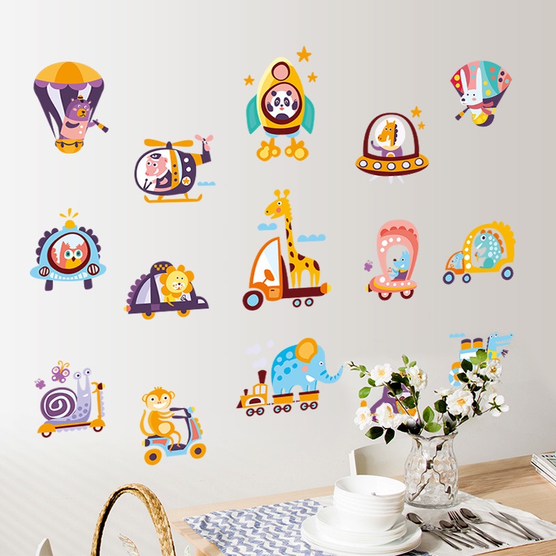 Reliza Wall Sticker Sea Land Air Transportasion Anak Stiker Dinding XH99289