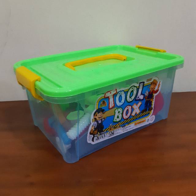 Mainan Tool Box Perkakas Anak Edukasi - Set Alat Pertukangan Edukatif