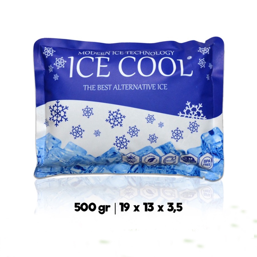 ice cool ice gel pack 500 gram pendingin dan penghangat asi makanan bayi gel pendingin minuman es jell pack