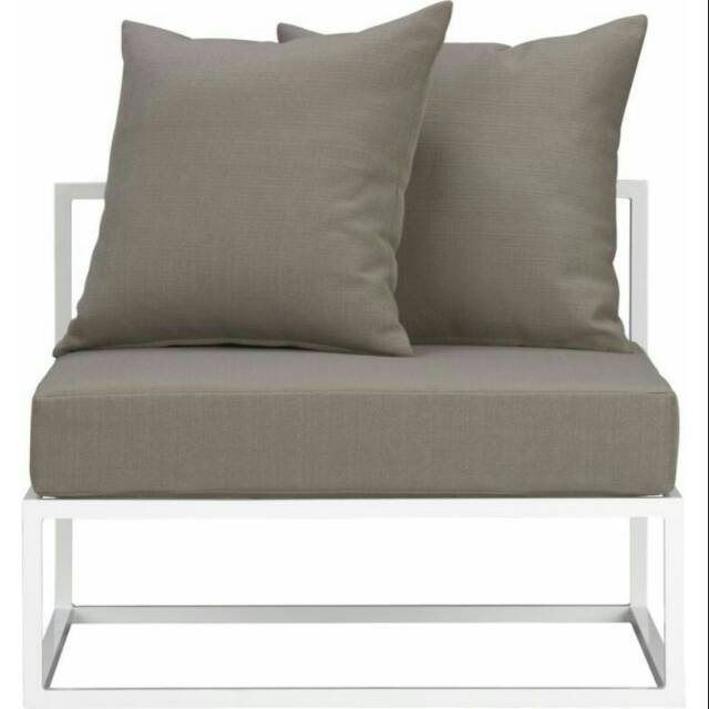 Kursi tamu teras outdoor sofa single sofa minimalis kursi cafe resto coffeeshop modern sofa besi