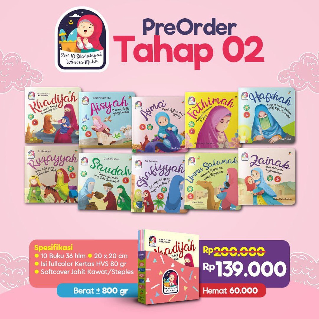 Buku Anak : 10 SHAHABIYAH WANITA MULIA - Ziyad Books
