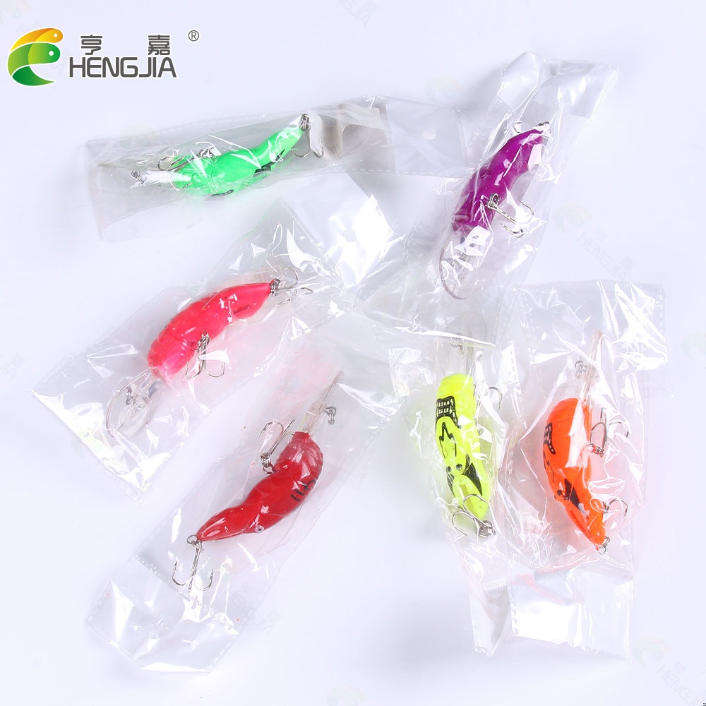 Hengjia 1pc Long Tongue Umpan Pancing Fishing Lure Tiruan Bentuk Ikan Kecil 8.5cm 8.2g Minnow Hard Bait Bahan Plastik Fishing Tackle