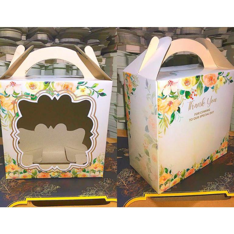 ON SALE Dus mangkok twotone souvenir 15x8x15 Cream BERKUALITAS