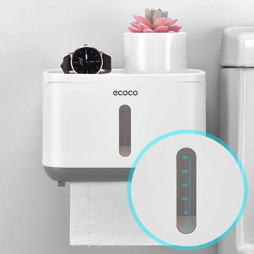 ECOCO Kotak Tisu Tissue Storage Toilet Paper Box Dispenser - E1807