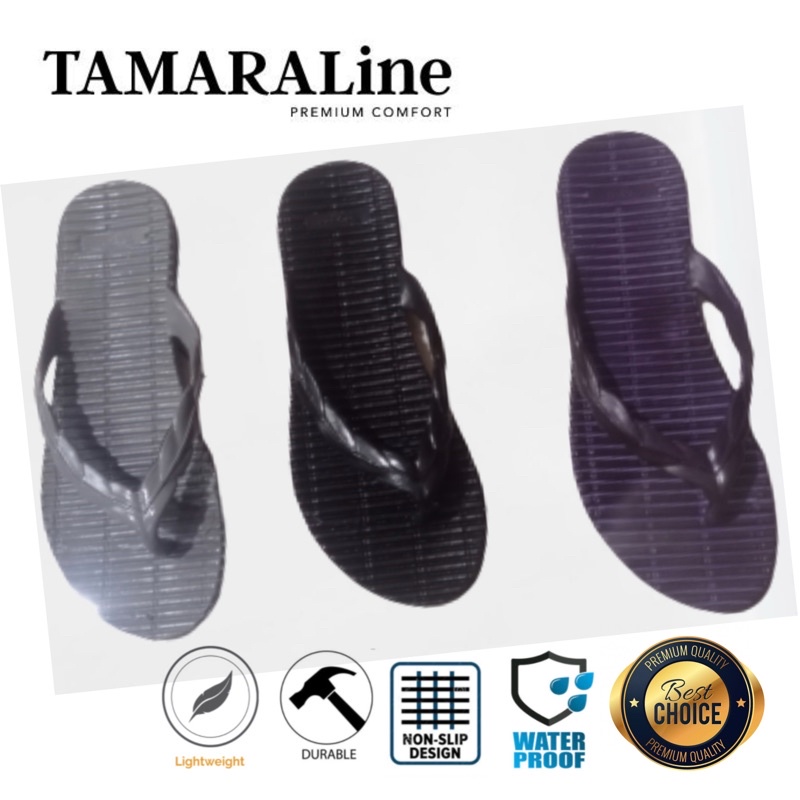 Sandal Jepit Karet Wanita Dewasa / Remaja - TAMARALINE 159 / Bahan Premium Lentur Empuk Ringan Kuat Anti Slip Anti Air / Model Sandal Casual Santai Rumah Hotel Outdoor Kamar Mandi Murah Original