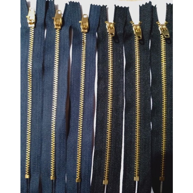 resleting jeans 6inch 15cm / 7inch 17.5cm isi 12pcs